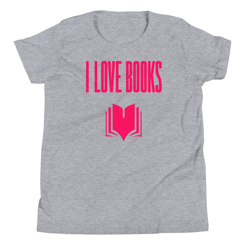 I LOVE BOOKS Youth Short Sleeve T-Shirt