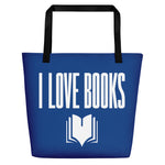 I LOVE BOOKS Beach Bag