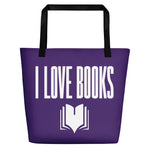 I LOVE BOOKS Beach Bag