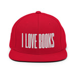 I LOVE BOOKS Snapback (RED)